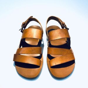 Fratino sandal for men in brown handmade leather
