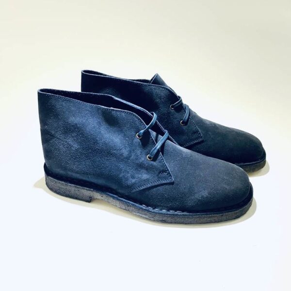 Ankle boots for men and women blue eco-friendly leather handmade